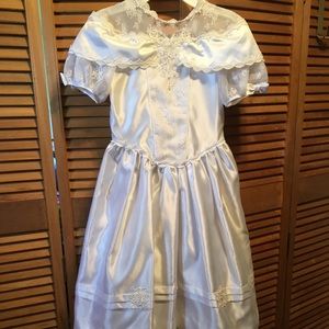 Nicole White Flower Girl Dress